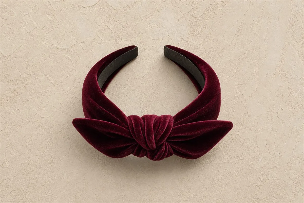 Bandeau Cheveux Noué Velours Essentiel
