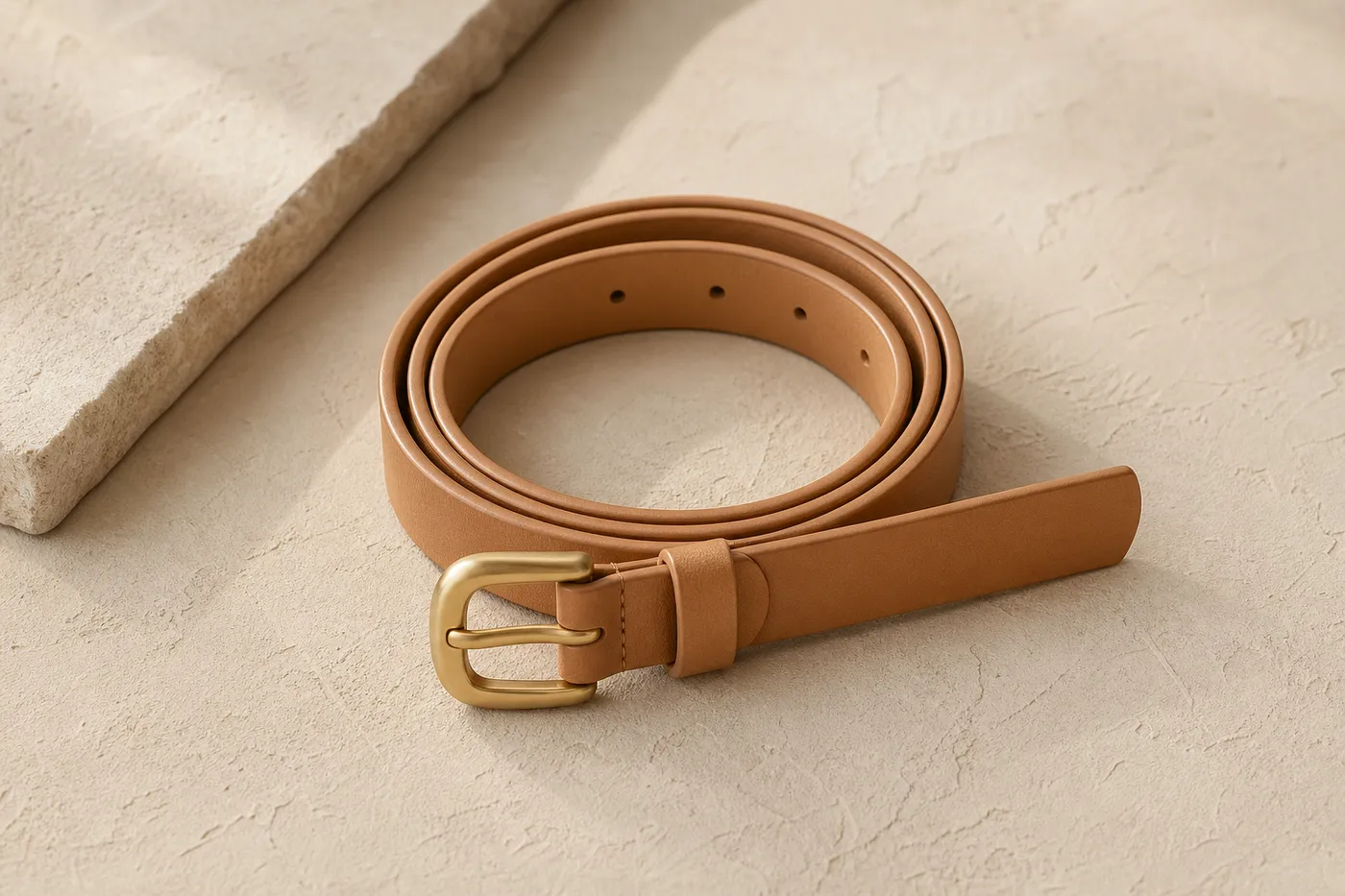 Ceinture Cuir Vegan Fine — Iconique