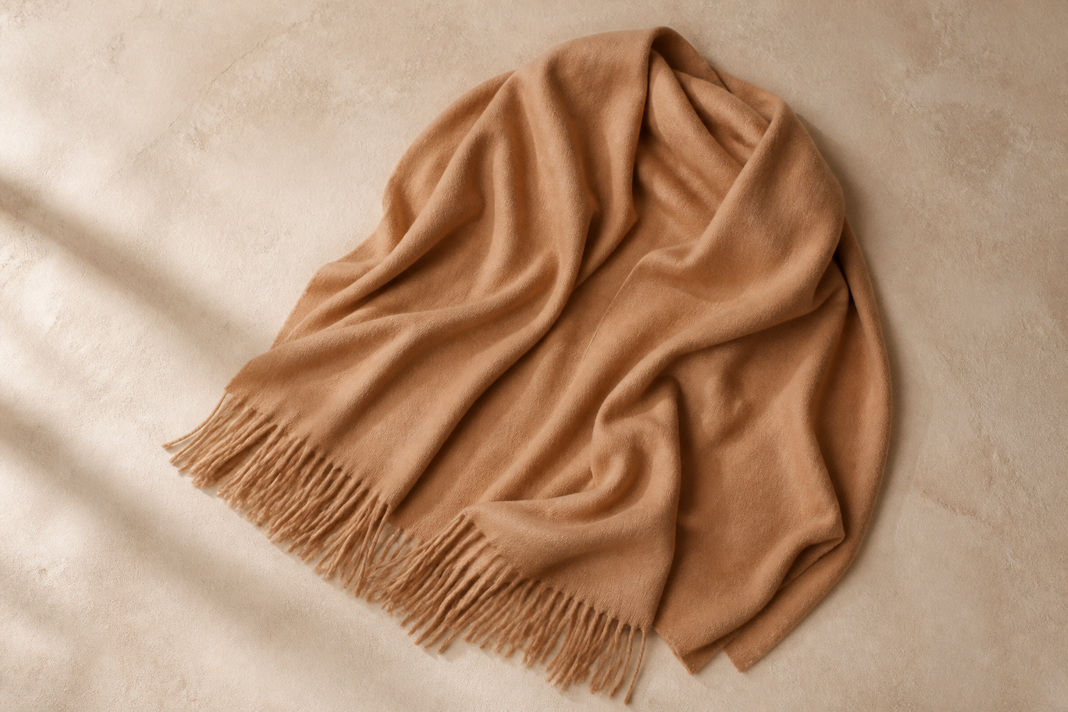Oversized Fringed Stole
