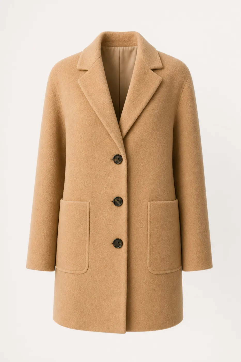 Iconique Manteau Court en Laine et Cachemire
