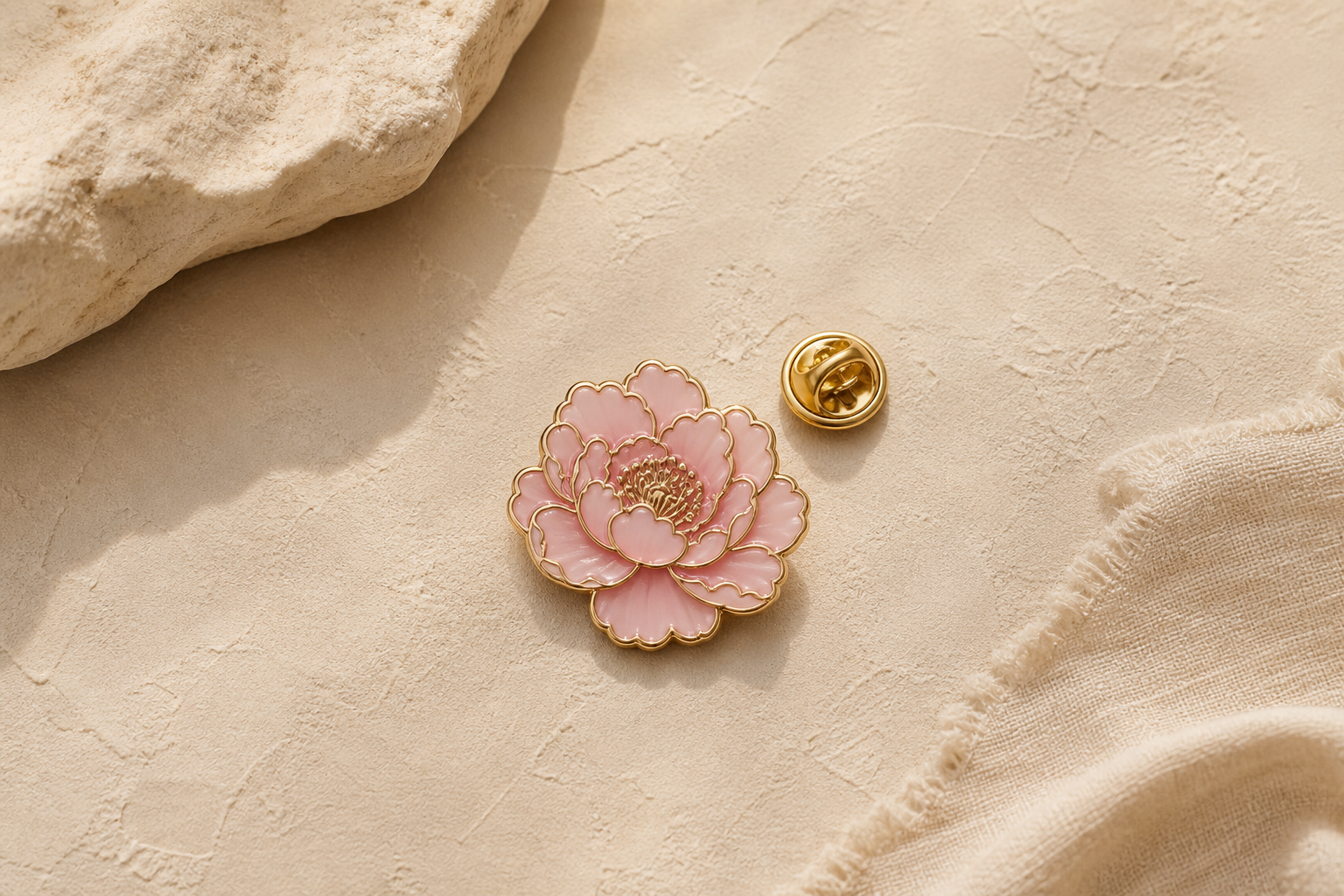 Enamel Flower Pin