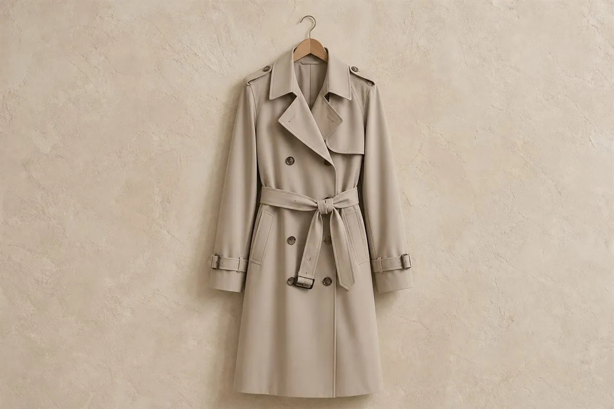 Édition Trench Mi-Long en Gabardine Fluide N°10